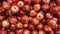 Pile of pomegranate. Overhead pomegranates.