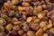 Pile of raisins as a background