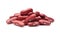 Pile of red kidney beans isolated on white background