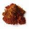 Pile of red safron powder, created with generative AI