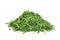 Pile of slice green senegalia pennata leaf or or cha om