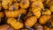 Pile of small Jack O` Lantern Pumpkins