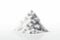 Pile Of Snow On White Background. Generative AI