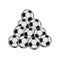 Pile Soccer ball . Lot of Football balls for games