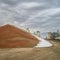 Pile of sorghum grain in Kansas