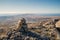 Pile of stones on the mountain