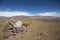 Pile of stones at the Quebrada de Humahuaca, Northern Argentina