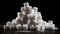 Pile of sugar cubes