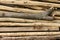 Pile of thin wooden sticks