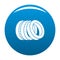 Pile of tire icon blue vector