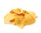 Pile of tortilla chips isolated