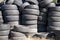 Pile of Used Tires