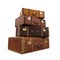 Pile of Vintage Suitcases