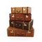 Pile of Vintage Suitcases