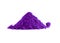 Pile of violet powder