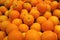 Pile of vivid color fresh ripe mandarin oranges for background and banner