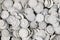 Pile of white buttons - knobs for bedding