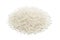 Pile of white rice. Macro of natural rice realistic closeup photo image. Close up of long rice grains can use for background and