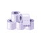 Pile of white toilet paper rolls flat illustration. Hygienic paper tissues stack