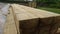Pile of wood timber beams 3