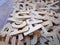 Pile of Wooden English Alphabets for Spelling Learning with Selective Focus