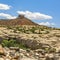 Piled rocks on rocky terrain in Moab Utah