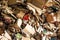 Piles of cardboard boxes stored for recycling