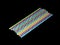 Piles of colorful striped plastic drinking straw, black underground