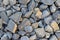 Piles of gray stone