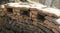 Piles of sandbags installed by army soldiers to defend against enemy attacks during war