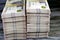 Piles and Stacks of Egypt money thousands of Pounds currency banknotes bills of 200 EGP LE, Egyptian money exchange rate and