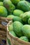 Piles of sweet mango on the basket. Nature food