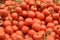 Piles of tomatoes in the market
