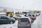 Pileup - Multi crash on road with snow storm