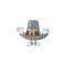 Pilgrim hat in the cartoon character grinning