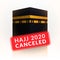 Pilgrimage hajj 2020 canceled to avoid spread of covid-19 outbreak. lockdown city of mecca. Kaaba holy islamic building