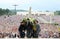 Pilgrimage Our Lady of Fatima , Christian Faith, Virgin Mary Mother of Jesus, Devotee Crowd
