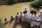 Pilgrims at the Baptism Site Qasr el Yahud