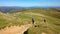 Pilgrims crossing the Atlantic Pyrenees on the French Way of Santiago