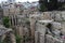 Pilgrims in The Pool of Bethesda in the Muslim Quarter of Jerusalem