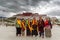 Pilgrims posing in front of Potala Palace