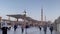 Pilgrims visiting the Prophet\\\'s Mosque are enjoying the atmosphere