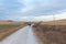 Pilgrims walking in the Camino de Santiago, Spain.