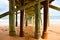 Pilings under the Flagler Beach pier