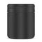 Pill Bottle. Black Plastic Jar Medicine Supplement