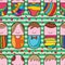 Pill cute love seamless pattern