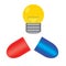 Pill and light bulb