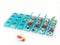 Pill organizer, wide view