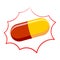 Pill pharmacy isolated. Medicinal drugs on white bubble