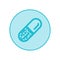 Pill Pharmacy Symbol or Drug Vector Icon Isolated